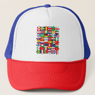 Casquette Drapeaux des pays du pavillon international