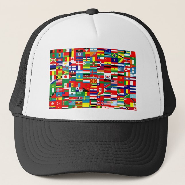 CASQUETTE DRAPEAUX DU MONDE (Devant)