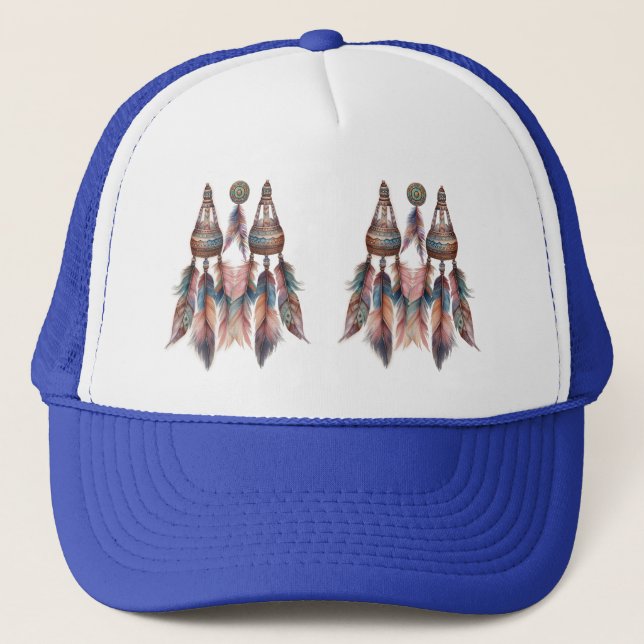 Casquette Dreamcatcher sur un thème bohème (Devant)