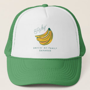 Casquette Drivin' My Family Bananas - Citation Amusante