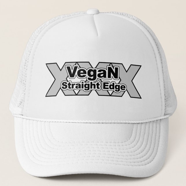 Casquette droit végétalien de bord (Devant)