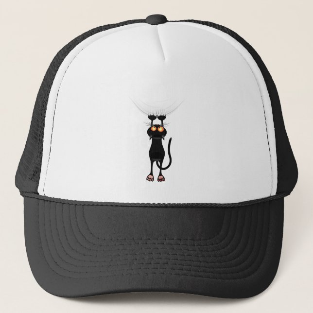 Casquette Drôle Accrocher sur le chat (Devant)