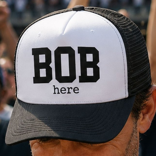 Casquette Drôle Bob Ici Trucker Chapeau (Créateur téléchargé)