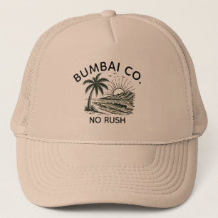 Casquette Drôle Bumbai Co Hawaïen Pas de Rush Rétro Surf Bei