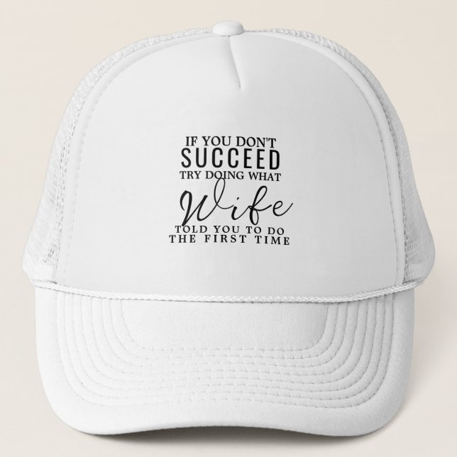 Casquette Drôle cadeau de femme de dire - Unisex Trucker Par (Devant)