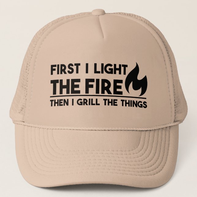 Casquette Drôle cadeau Grilling (Devant)