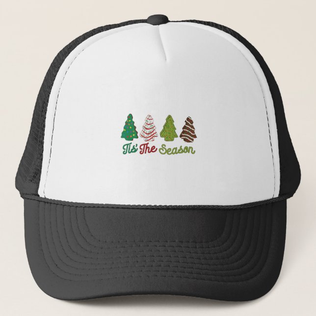 Casquette Drôle C'Est La Saison Les Gâteaux De Noël Debbie X (Devant)