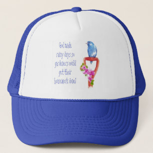 Casquette Drôle Citation de jardinage, Bluebird