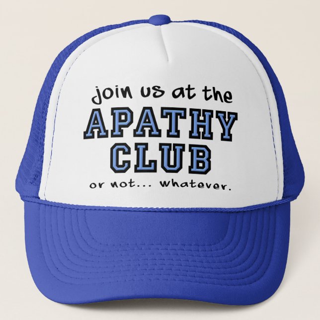 Casquette Drôle Club Apathie (Devant)