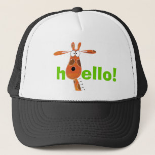 Casquette drôle de girafe