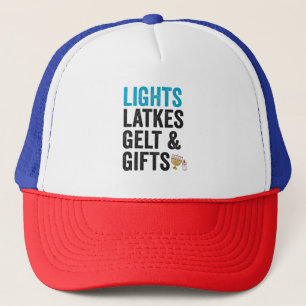 Casquette Drôle de latke de Hanukkah Cuisine juive Vacances