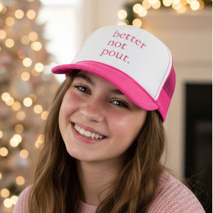 Casquette Drôle de Noël Mieux vaut ne pas faire la moue Simp