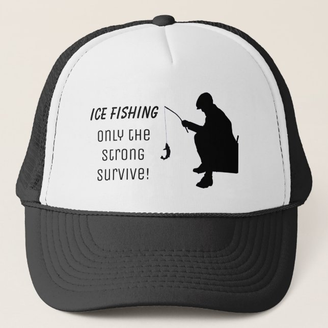 Casquette drôle de pêche de glace seulement que (Devant)