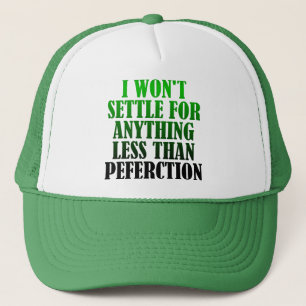 Casquette drôle de perfection mal orthographiée