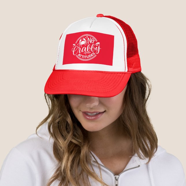 Casquette drôle de plage crabe attitudes mot art (En situation)