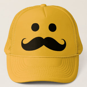 Casquette drôle de visage de moustache