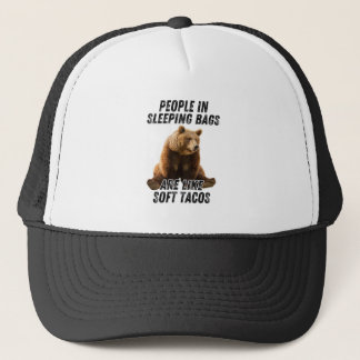 Casquette drôle d'ours de camping - humour de pers