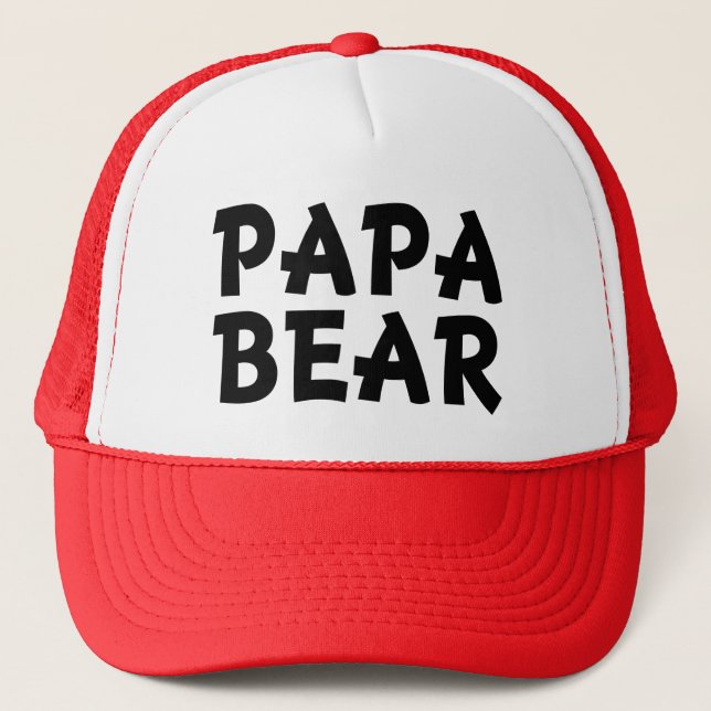 Casquette drôle d'ours de papa (Devant)