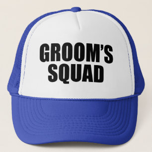 Casquette drôle du peloton du marié pour le garçon