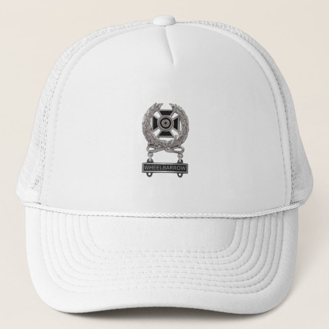 Casquette Drôle Expert Roue Médaille Trucker Chapeau (Devant)