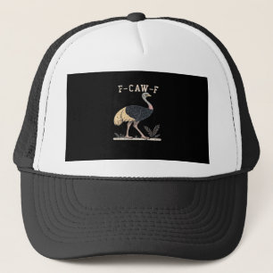 Casquette Drôle F-Caw-F Autruche F-Caw-F Coq Oiseau Corbeau