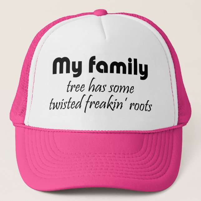 Casquette Drôle famille citations Réunion camionneur chapeau (Devant)
