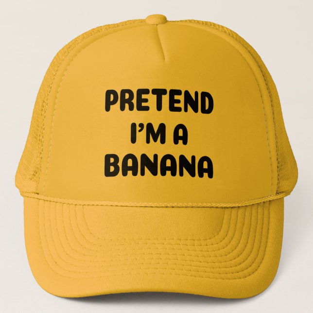 Casquette Drôle Halloween - Prétendre que je suis une banane (Devant)