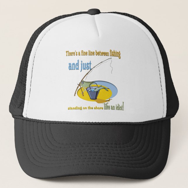 Casquette Drôle Idiot Pêche (Devant)