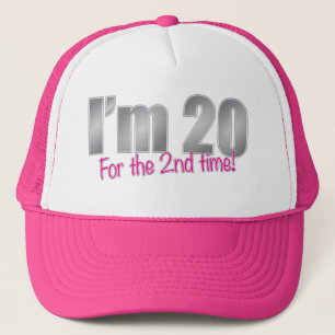 Casquette Drôle j'ai 20 ans pour le quarantième anniversai