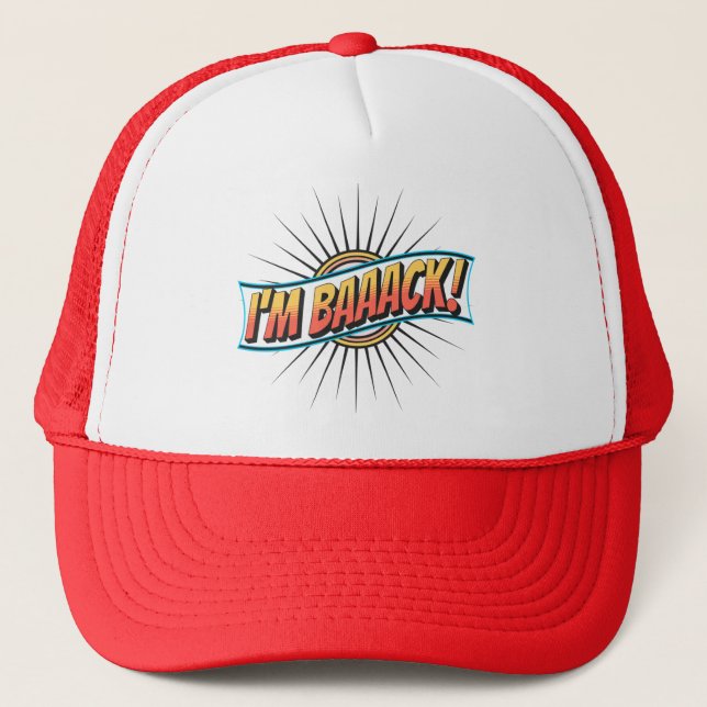 Casquette Drôle, JE REVIENS À L'École (Devant)