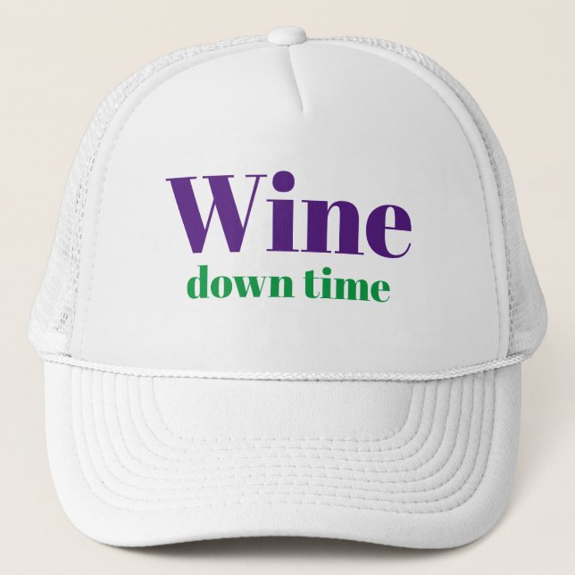 Casquette Drôle LOL Novelty Baseball WINE BAS TEMPS (Devant)