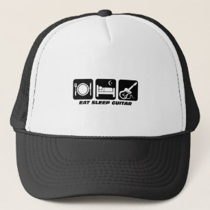 Casquette Drôle mangez la guitare de sommeil
