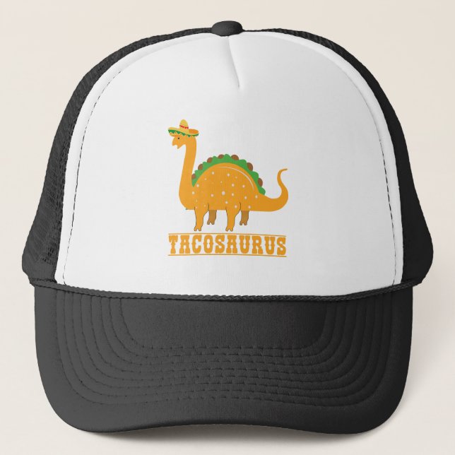 Casquette Drôle mignon Tacosaurus Mexicain Tacos Dino Love (Devant)