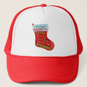 Casquette Drôle Noël Naughty Stocker Santa Claus Plaisanteri