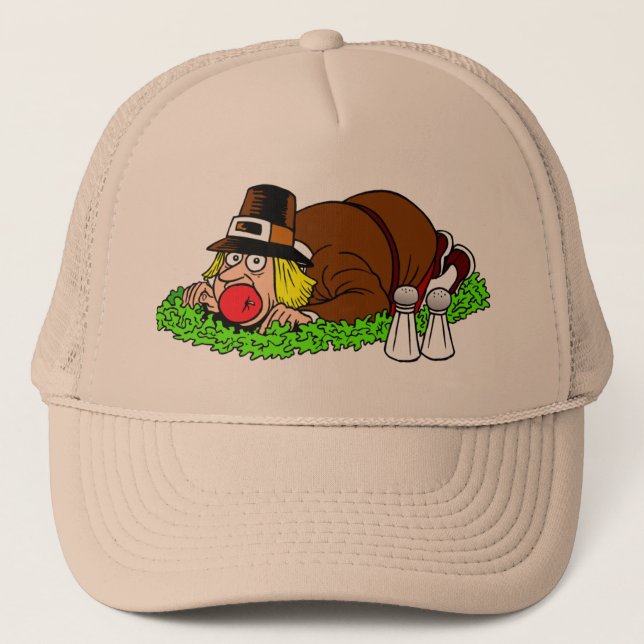 Casquette Drôle photo de pèlerin (Devant)