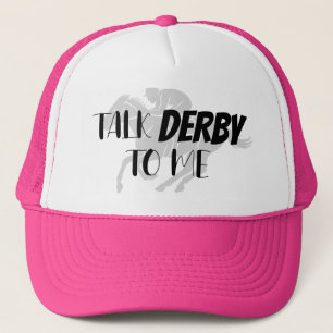 Casquette Drôle Pink Parler Derby à moi Trucker Hat