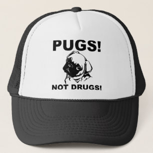 Casquette Drôle Pugs Not Drugs