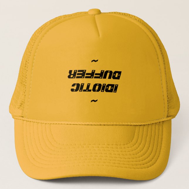 Casquette drôle unique de camionneur (Devant)