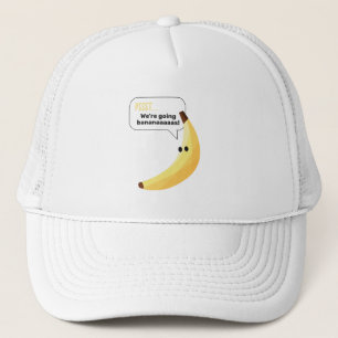 Casquette Drôles de faveurs de fête à la banane rétro avec j