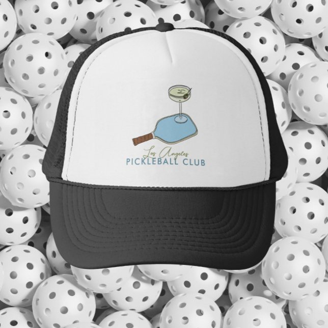Casquette du club graphique Pickleball et Martini (Créateur téléchargé)