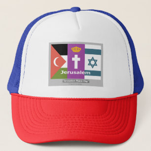 Casquette du drapeau de la paix de Jérusalem