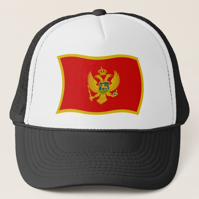 Casquette du drapeau du Monténégro (Devant)