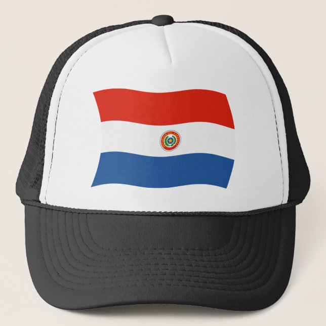 Casquette du drapeau du Paraguay (Devant)