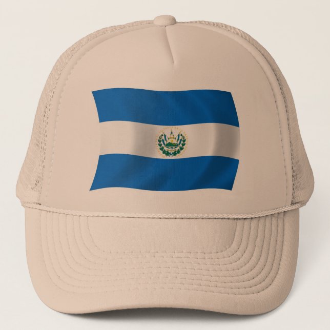 Casquette du drapeau du Salvador (Devant)