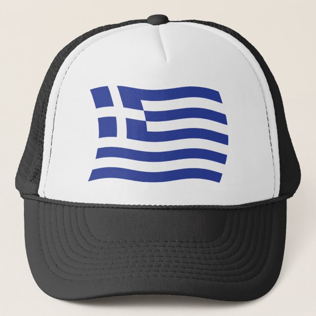 Casquette du drapeau grec (Devant)