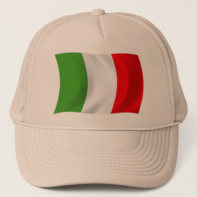 Casquette du drapeau italien (Devant)
