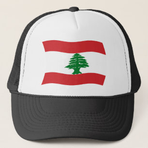 Casquette du drapeau libanais