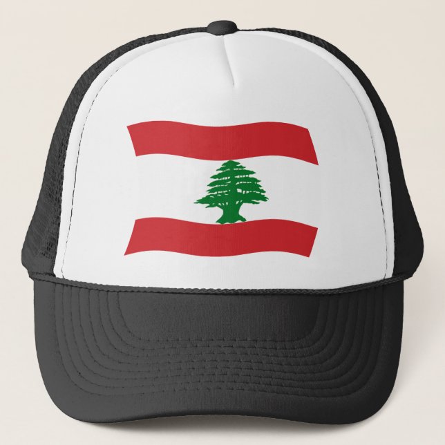 Casquette du drapeau libanais (Devant)