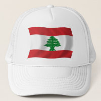 Casquette du drapeau libanais