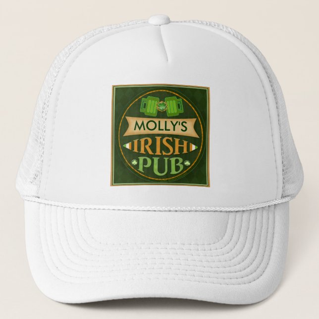 Casquette du jour de St Patrick irlandais nommé (Devant)